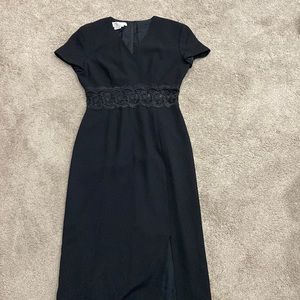 Vintage Maggy London by Kenneth Nolan short sleeve long dress